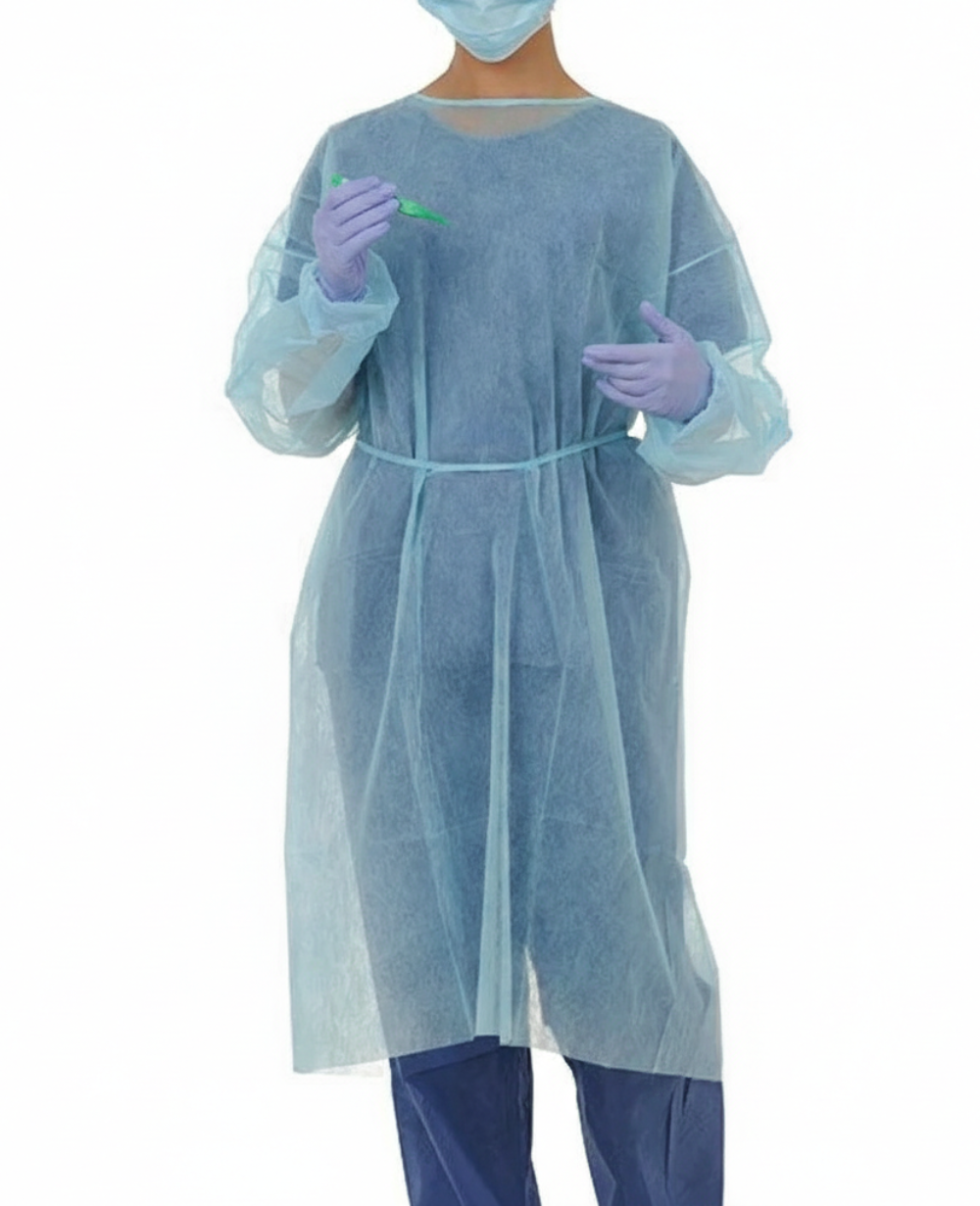 Blouse de protection sanitaire à usage unique