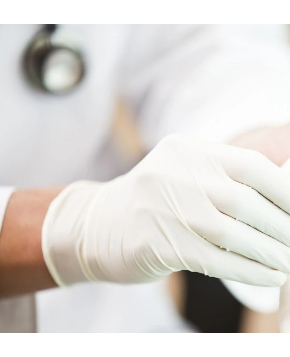Gants chirurgicaux vinyle boîte de 100 – Image 2