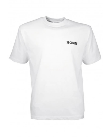 Tee-shirt Sécurité Blanc ou Noir